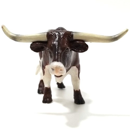 Blip Toys Texas Longhorn Steer Figurine 2007 Bull Farm Animal Realistic Diorama - Picture 3 of 8