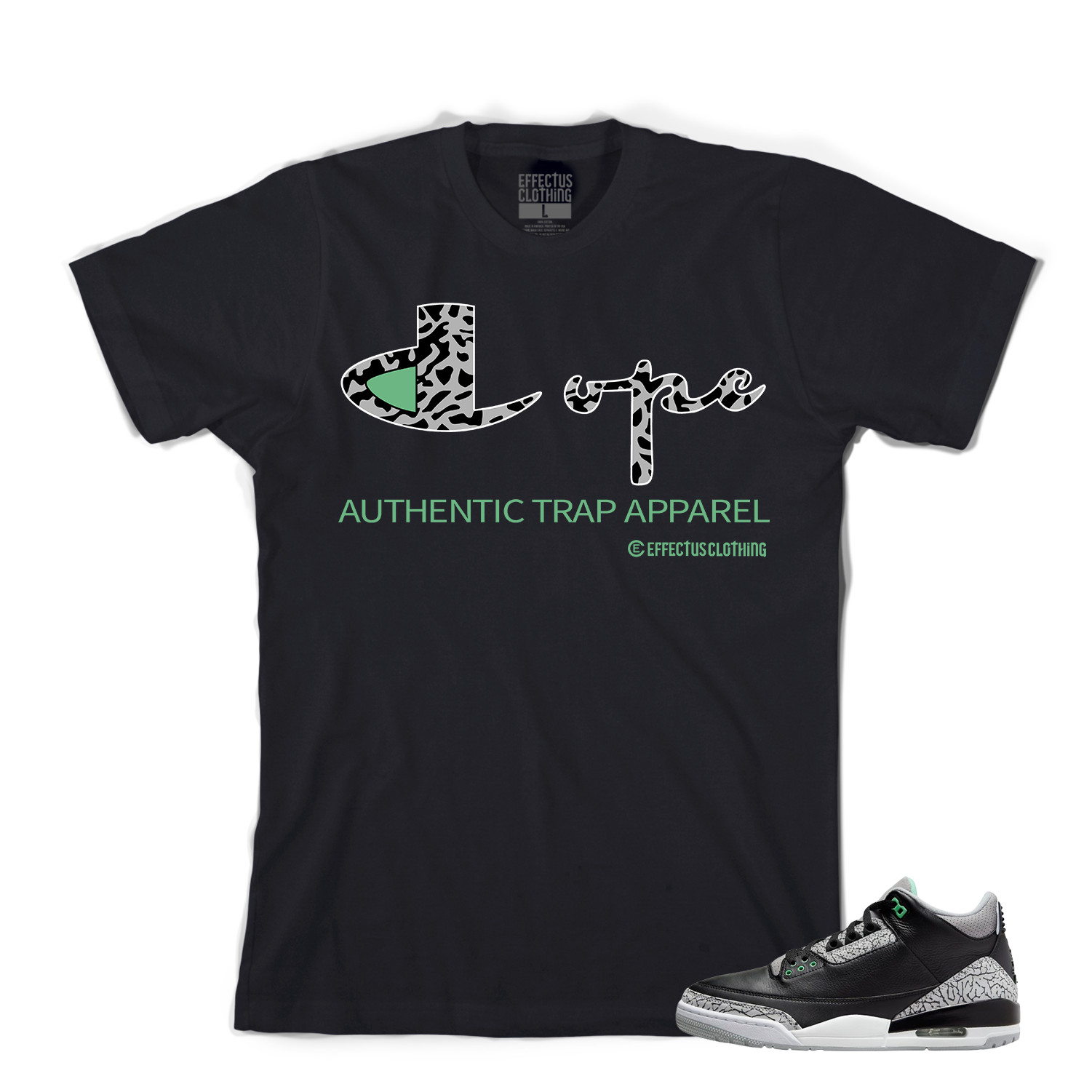 Tee Jordan Green Glow Shirt Tee To Match Air Jordan Retro Green - Main Image