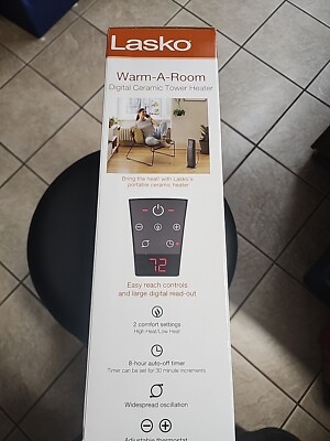Lasko Digital Ceramic Portable Tower Indoor Heater w/ Remote