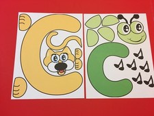 Cc- Alphabet Art Set of 20 - Art Activities For Classroom - Paper Craft Art
