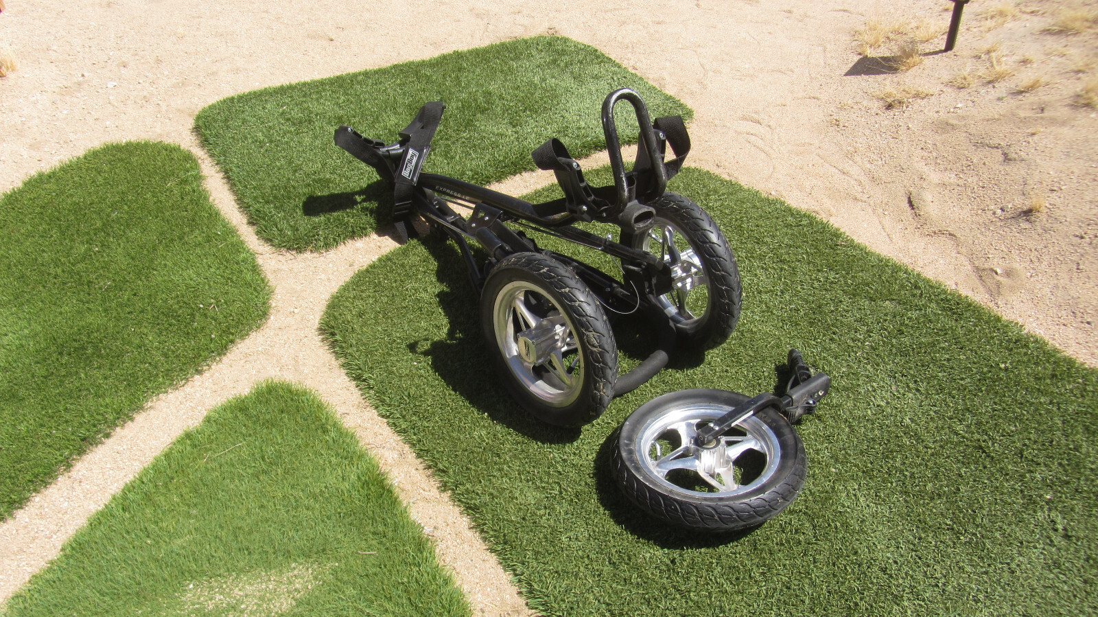 Bag Boy Express LE Enhanced Air Ride System Folding Golf Push Cart