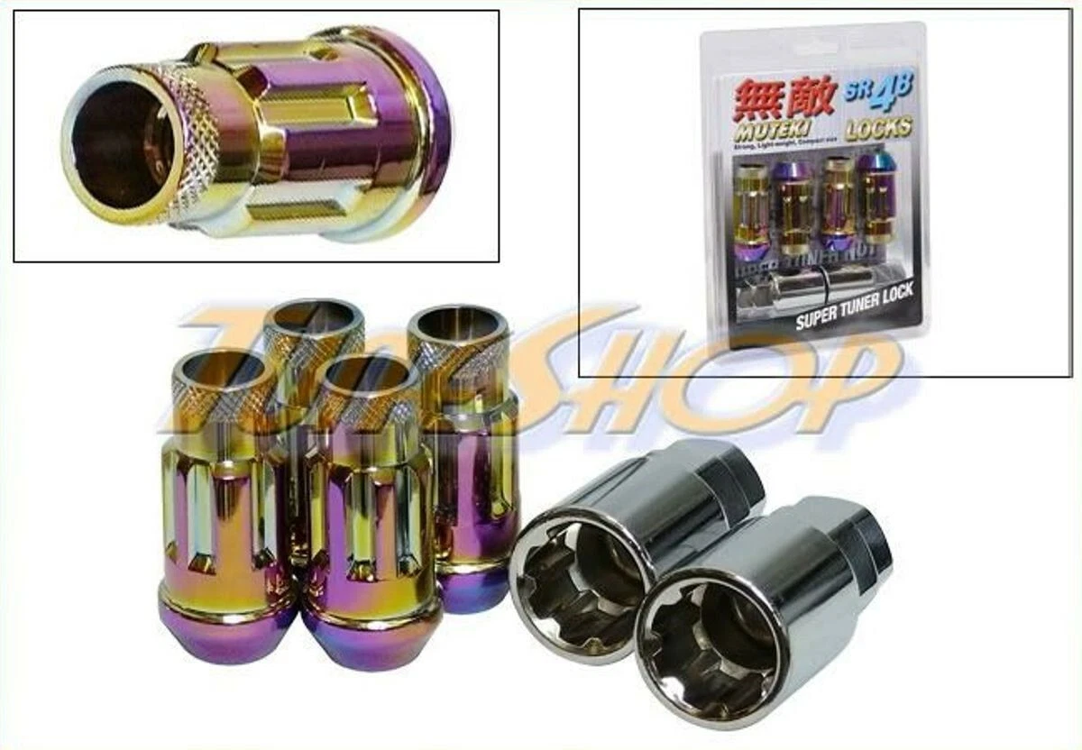 MUTEKI SR48 4 WHEELS LOCK LUG NUTS SET 12X1.5 1.5 ACORN RIMS OPEN END NEO C U