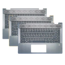 US Keyboard for HP Pavilion X360 14 14-CD TPN-W131 Palmrest Cover Case Black