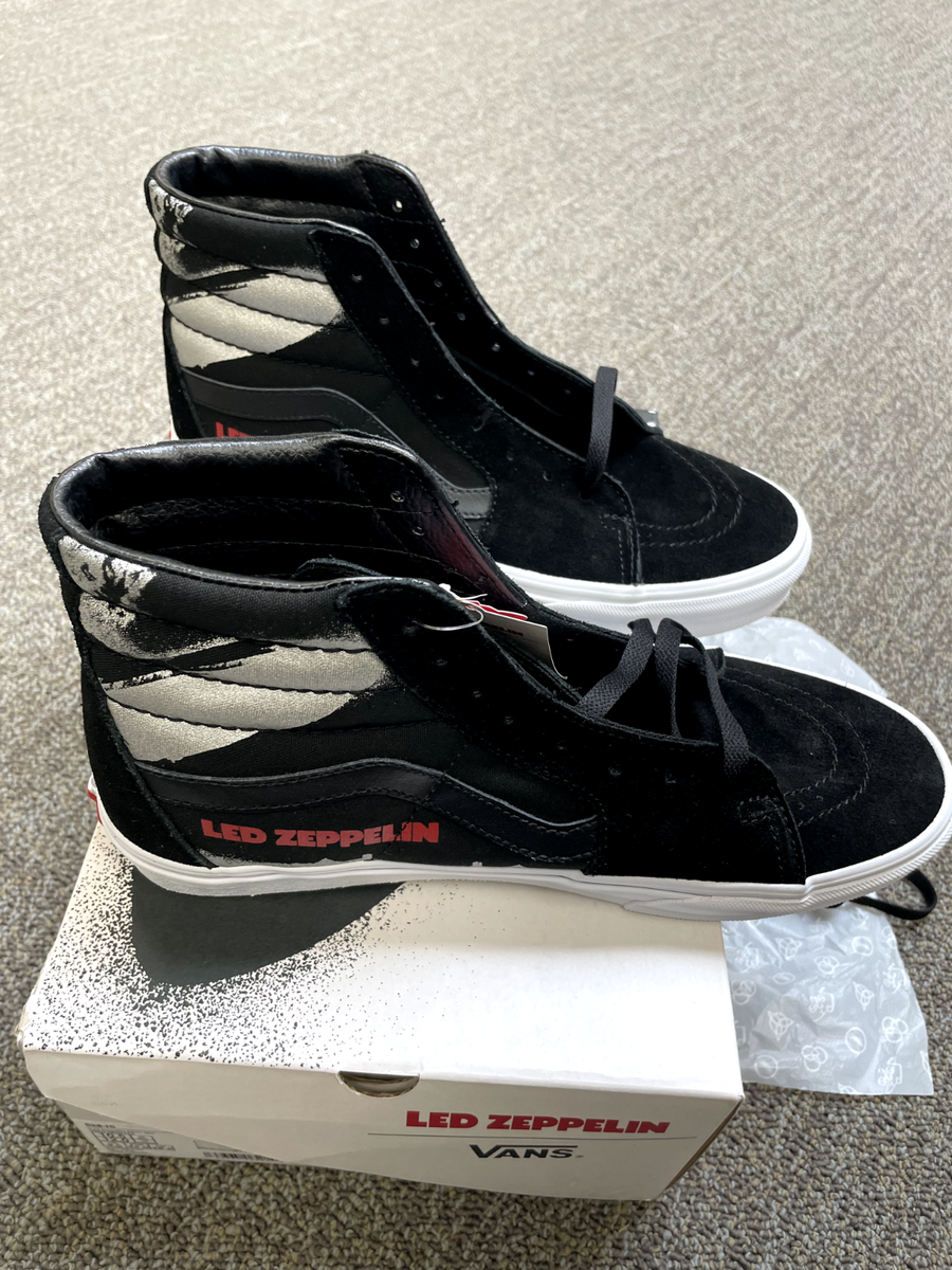 Zeppelin 50th Vans Sk8 Hi Zapatos Vans Led Zeppelin Significado