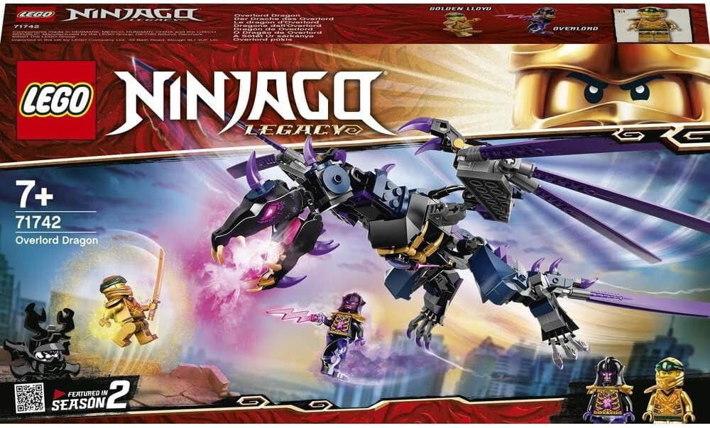 LEGO Ninjago Legacy Dark Emperor Over Dragon Golden Lloyd 71742 | eBay