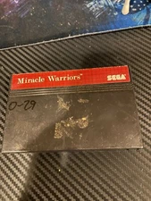 Miracle Warriors Seal of the Dark Lord Sega Master System SMS Video Game Cart