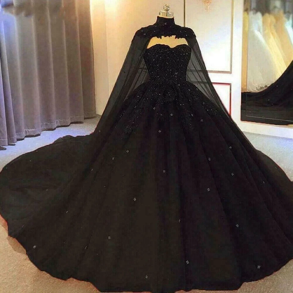 Catedral Boda Capa Nupcial Encaje Apliques Cuentas Largo Hombro Velo 3 Metros Foto 3 de 4