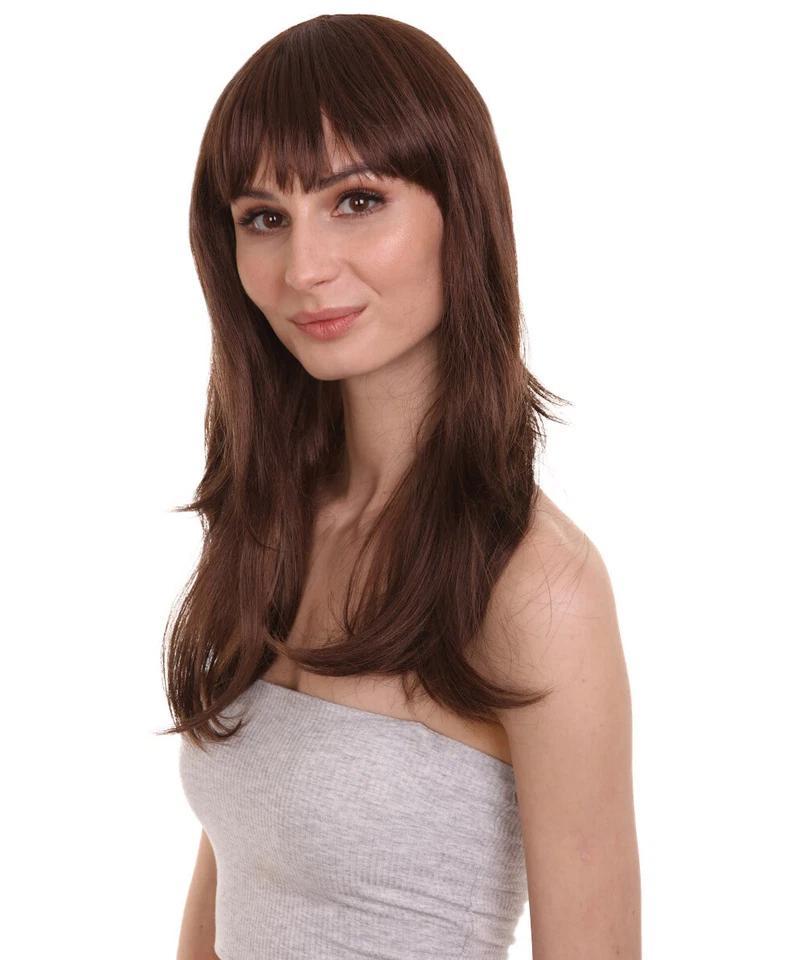 Sexy Peluca Marrón Fiesta Juegos con disfraces Colecciones Glamour Adultas Mujeres HW-696 Foto 2 de 4