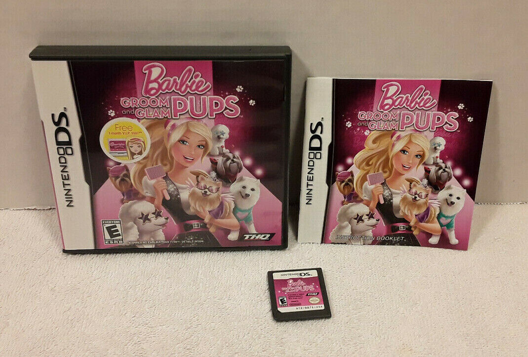 Jogo Nintendo DS Barbie Groom And Glam Pups - THQ - Império Toys