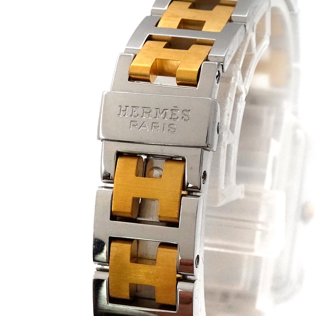 HERMES Croisiere CR1.240 Quartz Gold Dial Ladies Watch 90262931 | eBay