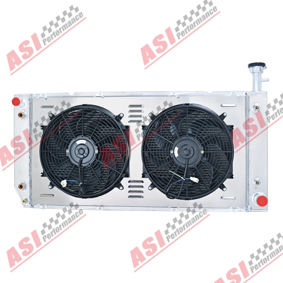 3-Row Radiator Shroud Fan Fit 2004-2016 Chevy Express/GMC Savana 2500 3500 6.0L Foto 2 de 4