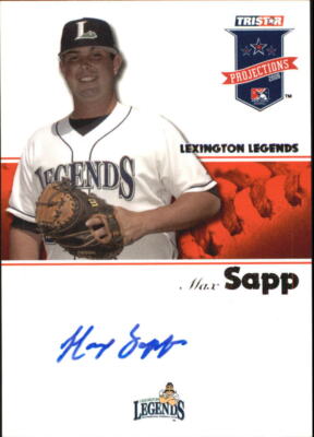 2008 TRISTAR PROjections Autographs #190 Max Sapp Auto - NM-MT