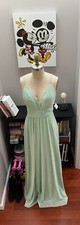 Women Mint Green Formal Wedding Prom Evening Gown Lace Maxi Dress NEW