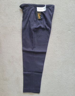 NWT NOS David Paul Petite Stretch Pants Size 14 Grey Brown