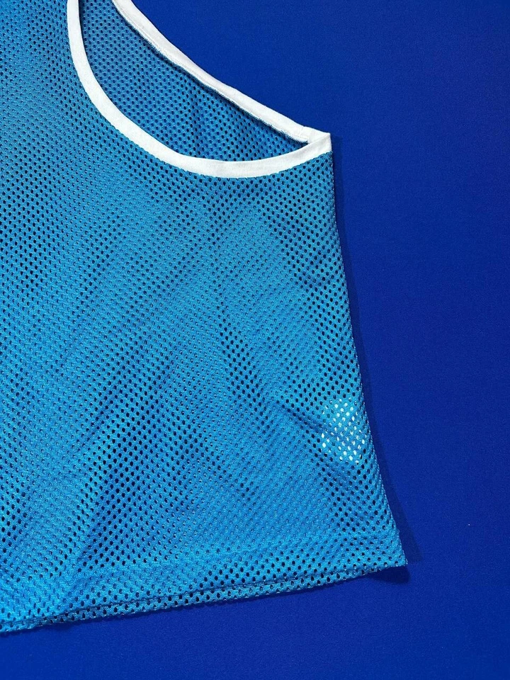 DSQUARED2 мужчин лето синий назад и спереди гонщик сетки мышцы Майка SZ L - Изображение 4 из 4