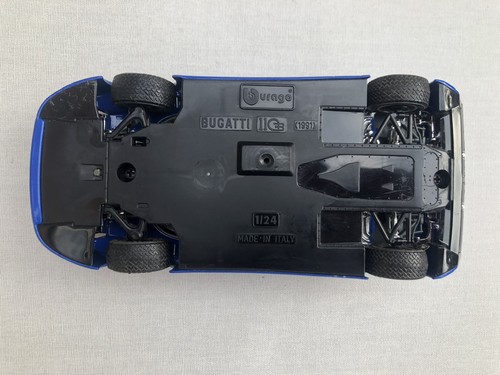 Burago 1:24 Scale 1991 Bugatti EB110 Blue Diecast Model Car Good Condition - Picture 7 of 13