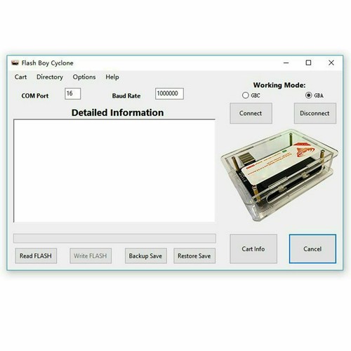 Flash Boy 3.1 Cyclone GBC&GBA ROMS Gameboy Cartridge Flasher Dumper & USB Cable/ - Picture 6 of 11