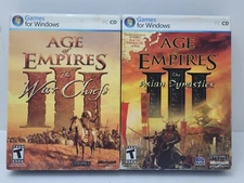 Age Of Empires 3 The War Chiefs & Asain Dynasties Expansion Packs Art NO DISCS