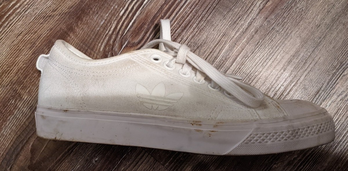 adidas gazelle silver green womens adidas Originals Nizza Trefoil W Crystal White / Red / Cloud White –  Heppo.com main image 1