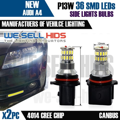 2 x P13w 36 SMD LEDs Audi A4 B8 DRL TAGFAHRLICHT WEISS HELL KIT - Bild 2 von 2