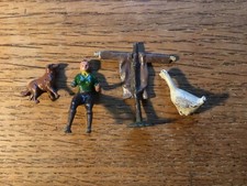 4 Metal Model Farm Damaged Pieces