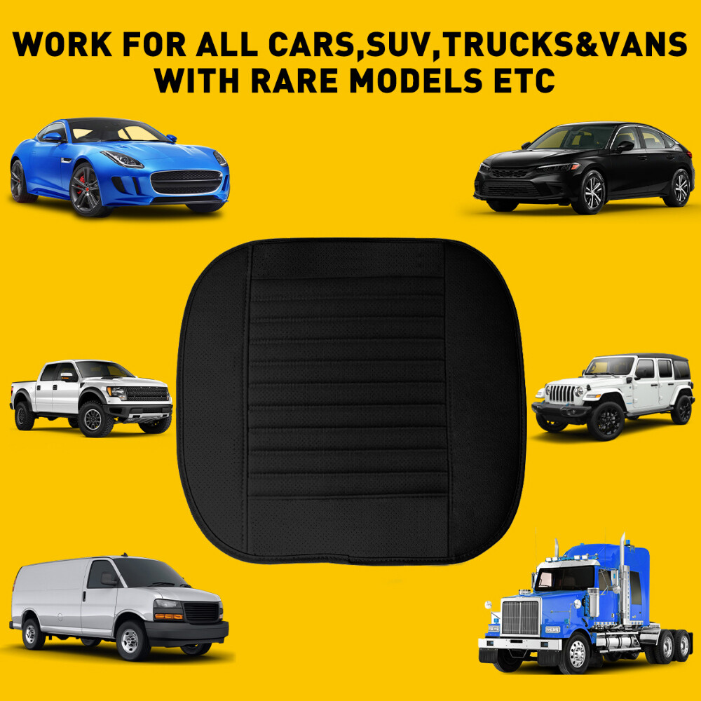 Juego de 2 fundas de asiento de coche delanteras negras antideslizantes universales para acceso interior automático