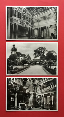 3 x Foto AK EISENBERG in Thüringen um 1935 Schlosskirche mit Innenansicht( 56446