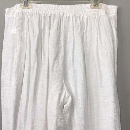 Chicos Easywear Straight Leg Casual Pants Cozy Size 2 Large Minimalist Coastal - Picture 8 of 11