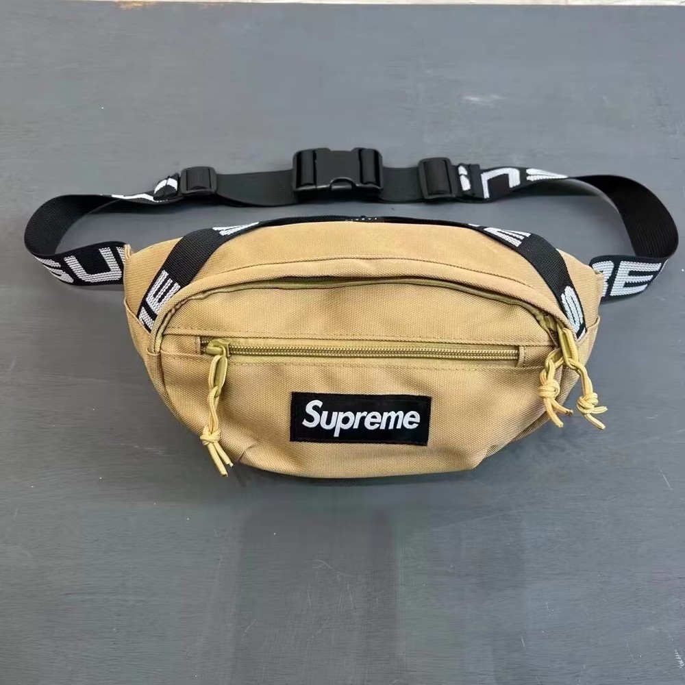 SUPREME SS18 Waist Bag Crossbody Unisex Fanny Belt Bag khaki