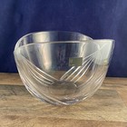 Mikasa Heavy Cut Crystal Vase / Bowl Scalloped Rim Clear Tulip 6" H x 8.25”Dia — photo 1