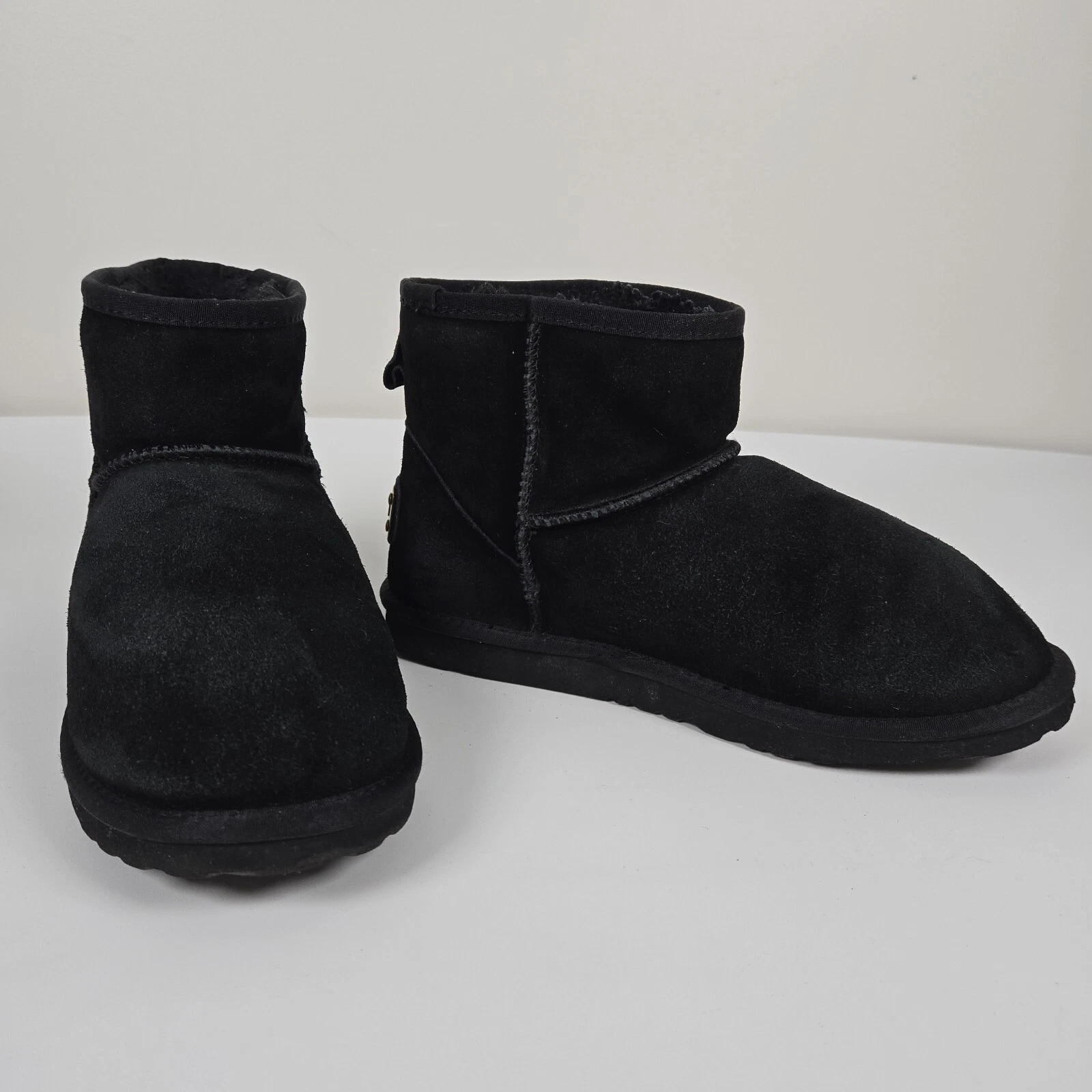 Ausland Classic Short Snow Black Men's Boots Size US 8.5