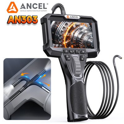 ANCEL 210° 3.9mm 1080P 2-way Articulating Borescope Inspection Camera Endoscope