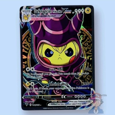 Pikachu Dark Magician Yugioh Cosplay Cute Doujin ACG HOLO Card - Near Mint C.