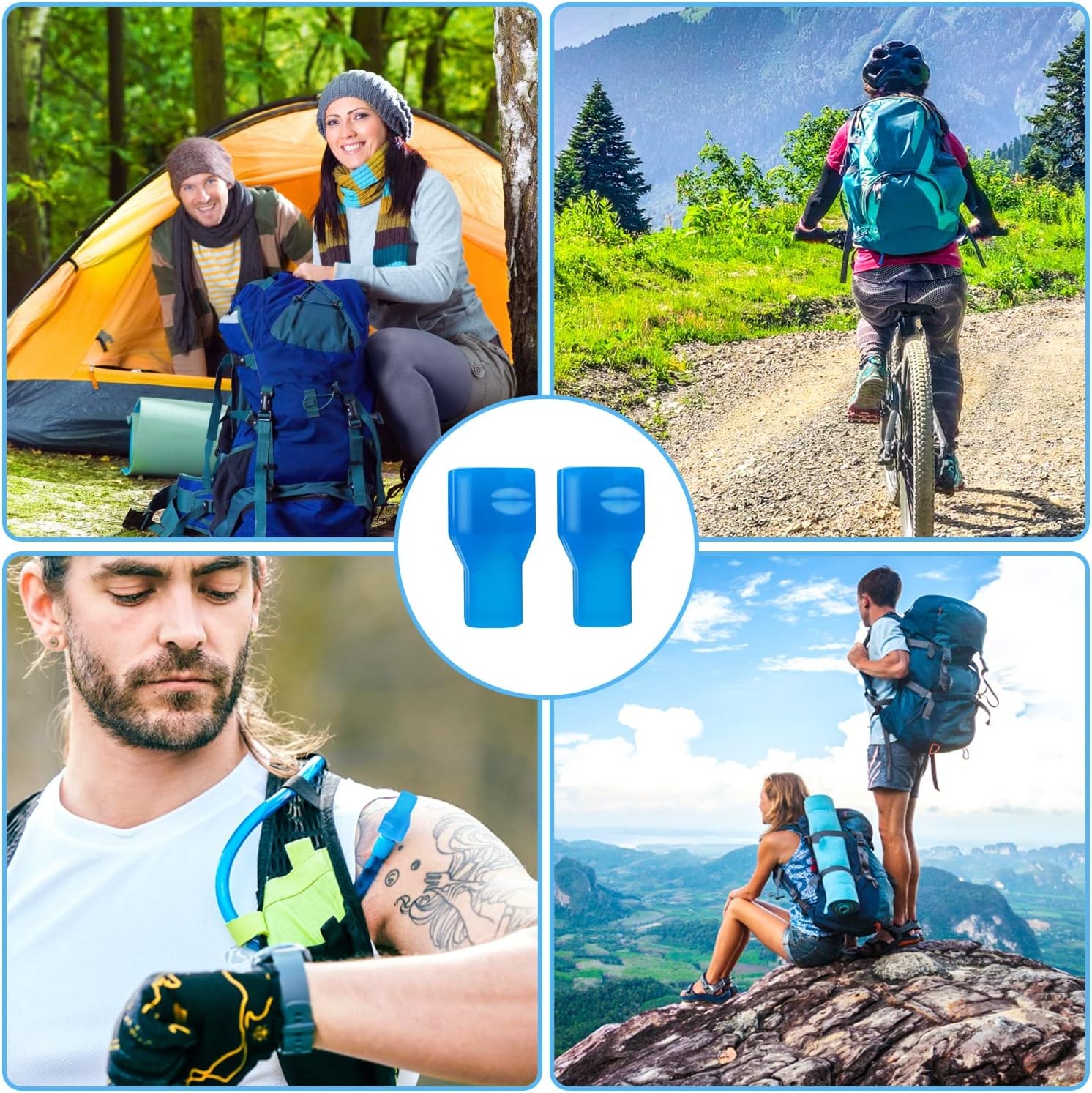 Grevosea 2 Pieces Bite Valve Replacement Mouthpieces Silicone Valve... 