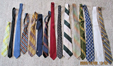 15 Neck Ties MENS Vintage MCM Wide Skinny Colors Stripes Solids Patterns LOT 2