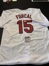 Cardinals Rafael Furcal signed Jersey with 2011 WS Campions Inscription JSA COA