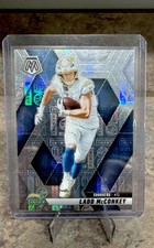 2025 Panini Mosaic Ladd McConkey Purple Prizm  #15 Serial 77/149 Chargers Rookie