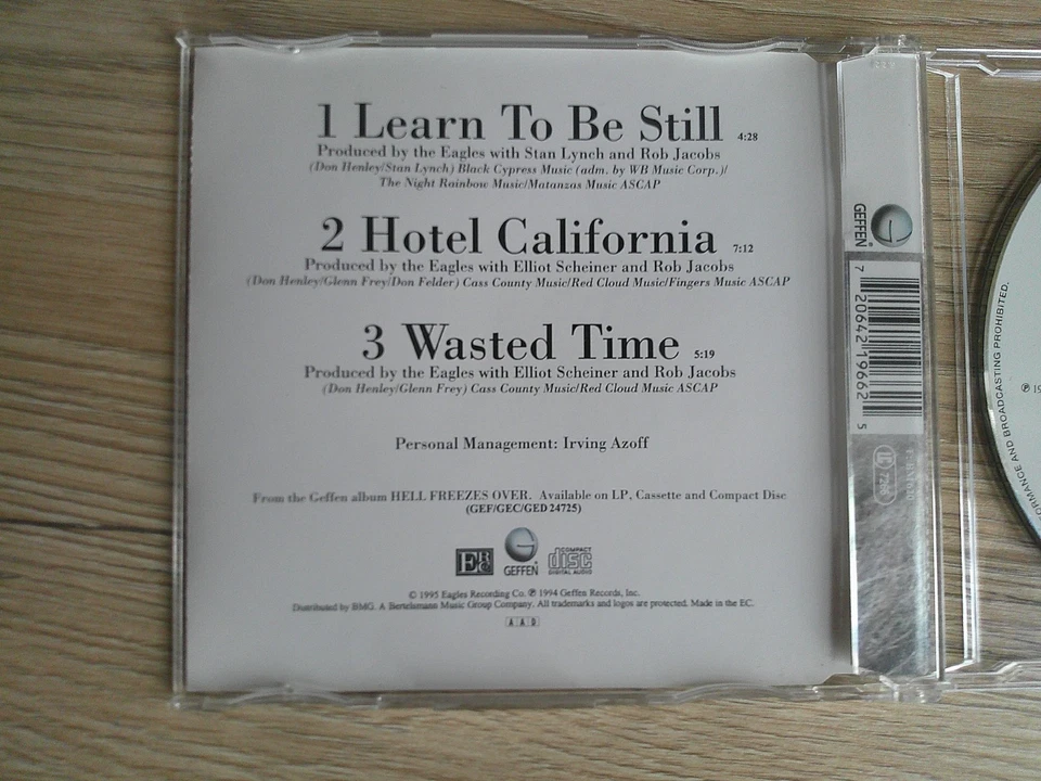 Eagles - Learn To Be Still - 3 Track Maxi CD 1995 - Geffen GED 21966 - Bild 4 von 4