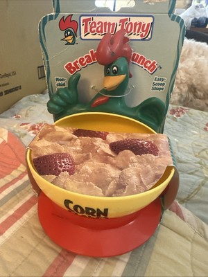 Kellogg's TEAM TONY Breakfast Bunch Cereal Bowls CORN FLAKES New Promo Vintage