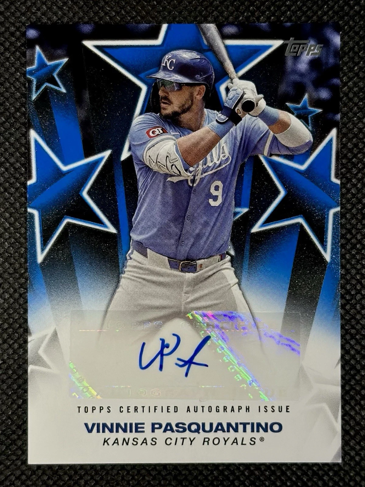 Vinnie Pasquantino 2025 Topps Baseball Stars Blue AUTO /150 #BSA-VP ROYALS