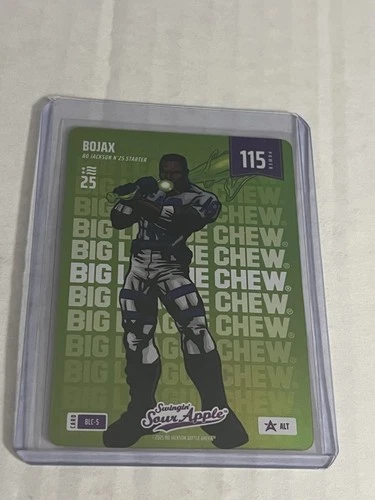 Bojax Bo Jackson Battle Arena NSCC Big League Chew SOUR APPLE Foil BLC-5 ALT