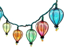 11FT Multicolor String Lights with 10 Bulbs, UL Listed Connectable Waterproof...