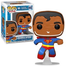 Funko POP! Figura Vinilo Vacacional DC Comics Superman Gingerbread #443 Nueva