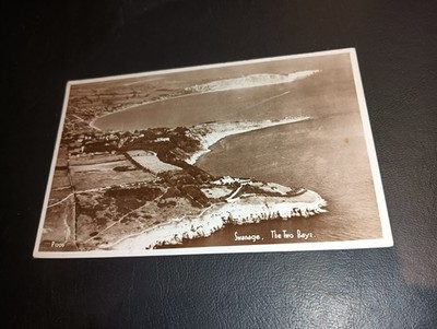 Luftaufnahme, Die zwei Buchten, SWANAGE, Dorset RP