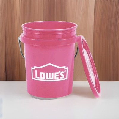 #ad #ad Lowe#x27;s PINK 0.5 Quart BPA Free Mini Paint Bucket With Lid $4.25