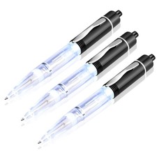 LED Light Pen, Lighted Ballpoint Pen Penlight for Nighttime Writing   White L...