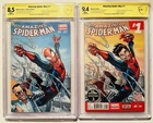 AMAZING SPIDER-MAN 1 2014 CBCS 9.4 & 8.5 STAN LEE VARIANT SIGNED RAMOS (NOT CGC)