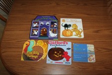 5 Halloween Thanksgiving Board Books Lot Biscuit Clifford Haunted House Turkey