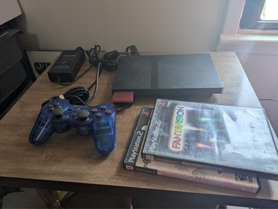 [New Laser] Sony PlayStation 2 Slim Console Bundle - Restored, Tested