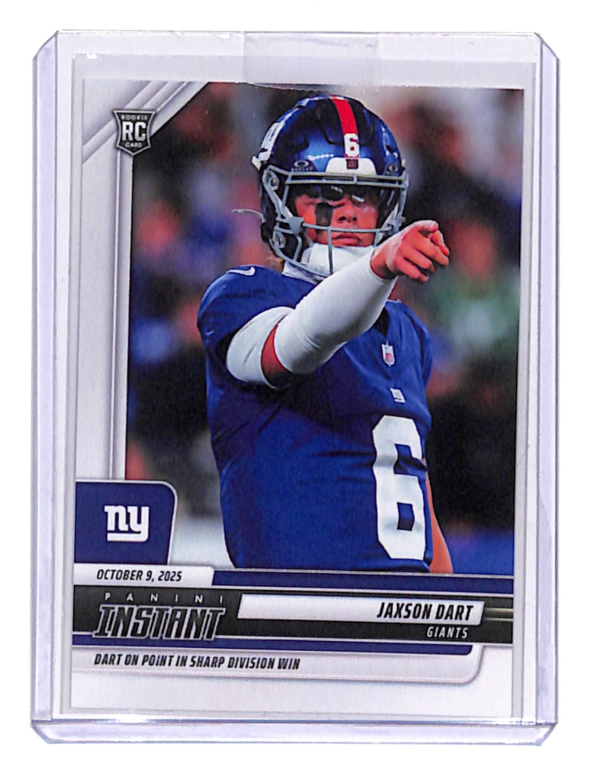 Jaxson Dart 2025 Panini Instant NFL #137 New York Giants RC - QTY